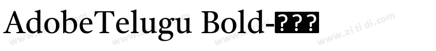 AdobeTelugu Bold字体转换